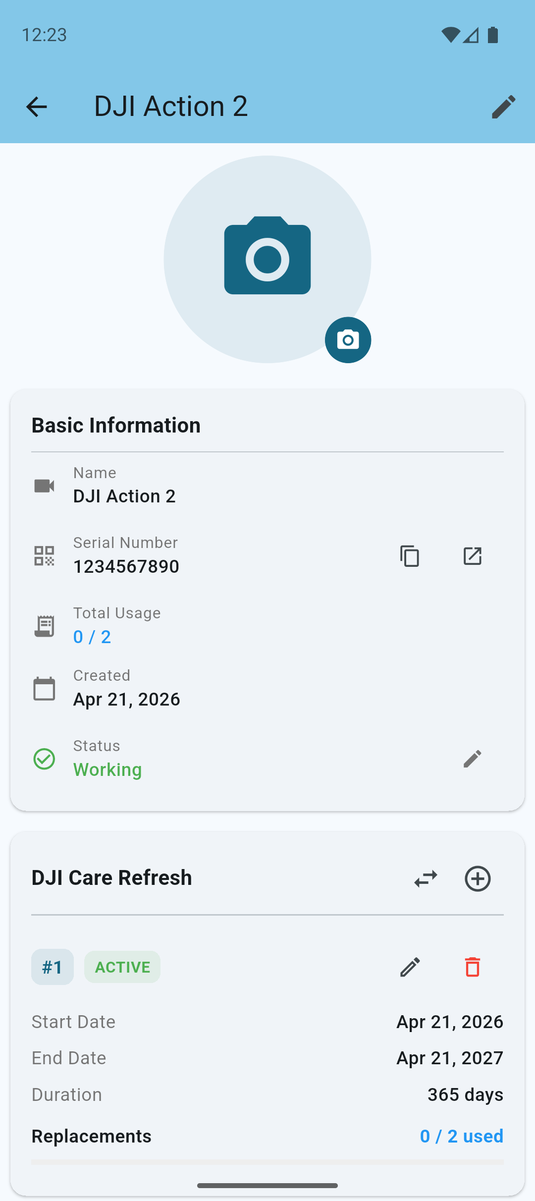 Action cam with DJI contract